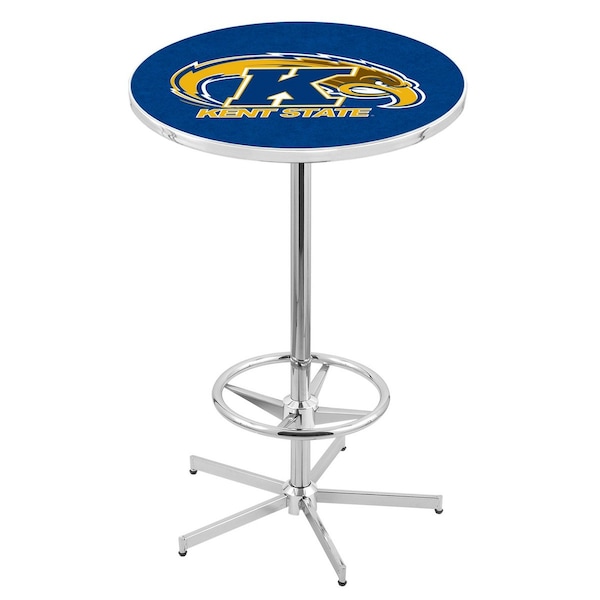 42" Chrome Kent State Pub Table